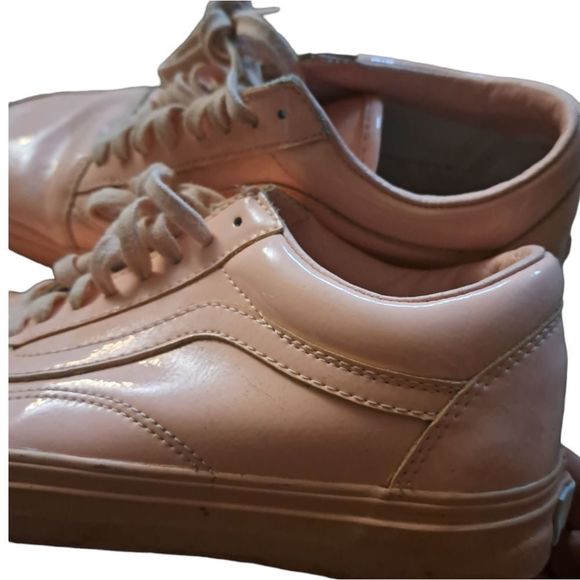 Vans Old School Patten Leather Low Sneakers in Pastele Pink - Picture 4 of 10